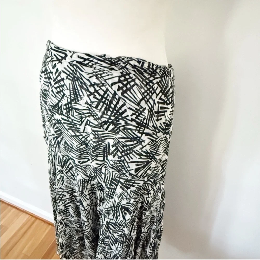 Vintage Women Y2K Sheer Asymmetrical Skirt Large Fairy Grunge Maximalist Retro